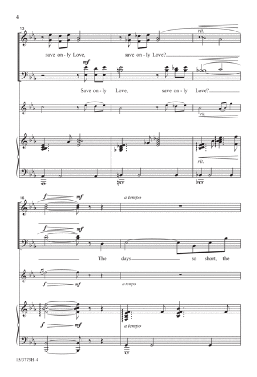 And None but Love And None but Love 4-Part scores gallery preview page 4