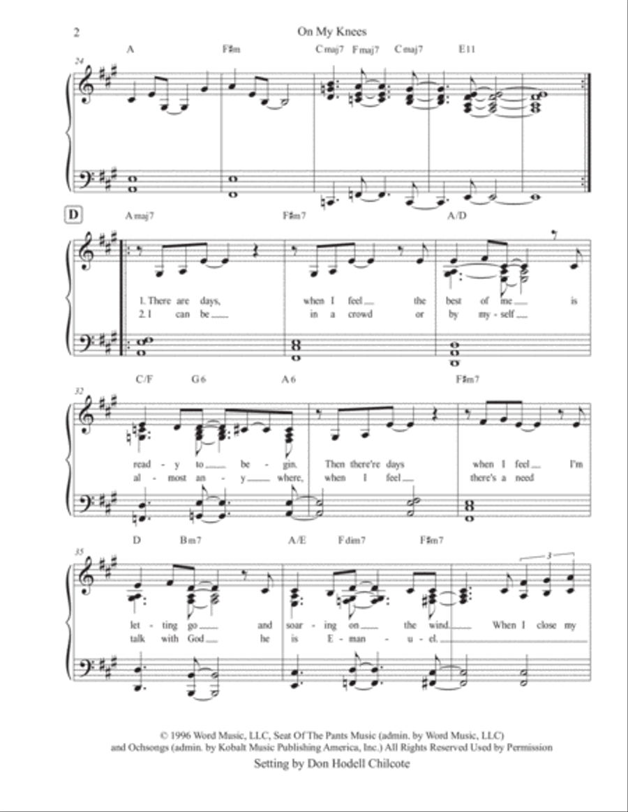 On My Knees Jazz Ensemble scores gallery preview page 3