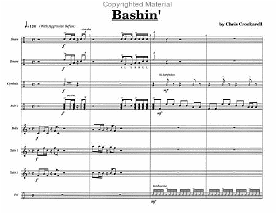 Bashin' Percussion Ensemble scores gallery preview page 3