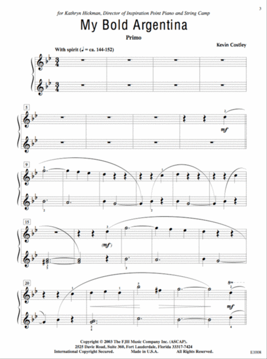 My Bold Argentina Piano Method scores gallery preview page 4