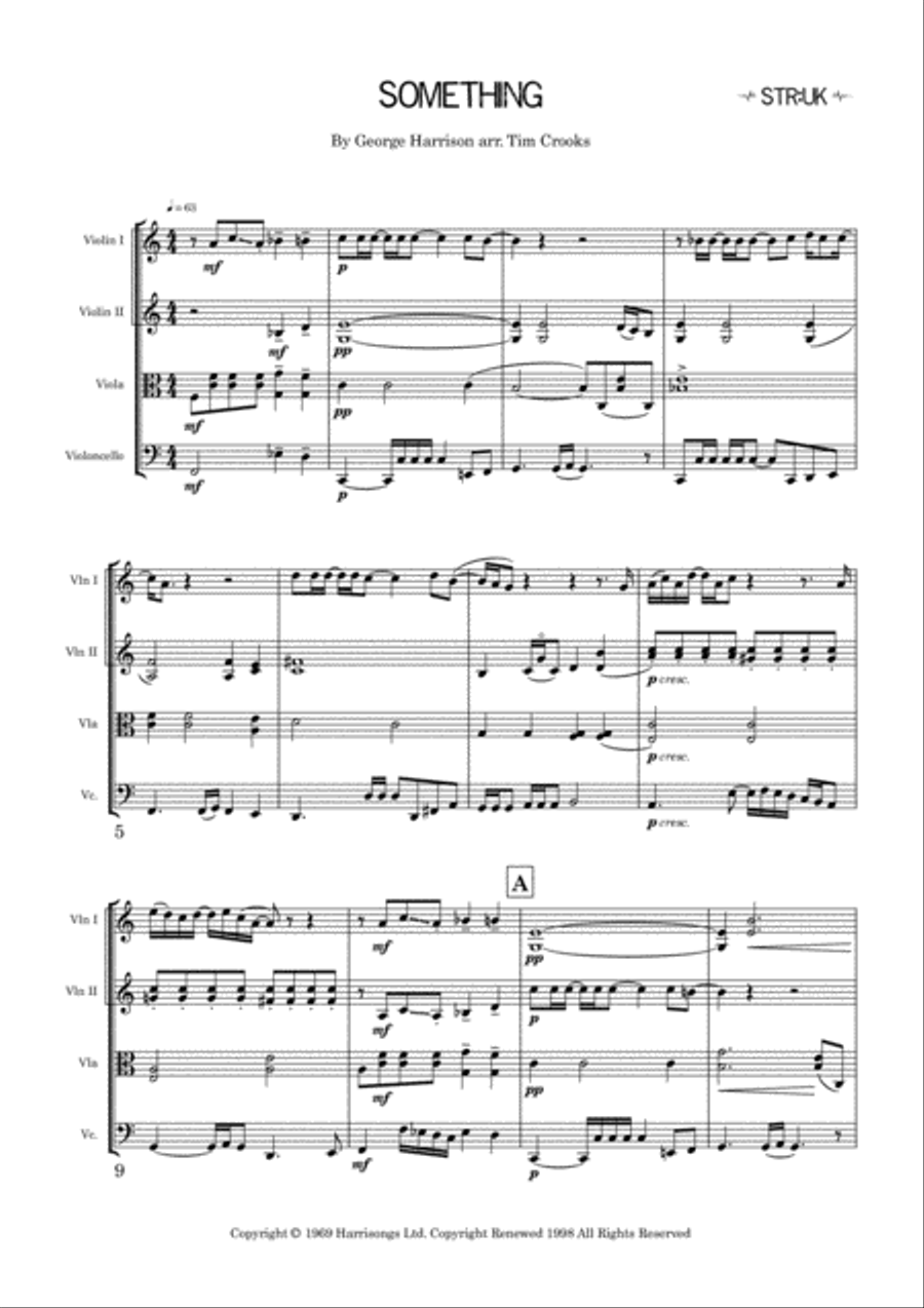 Something String Quartet scores gallery preview page 2