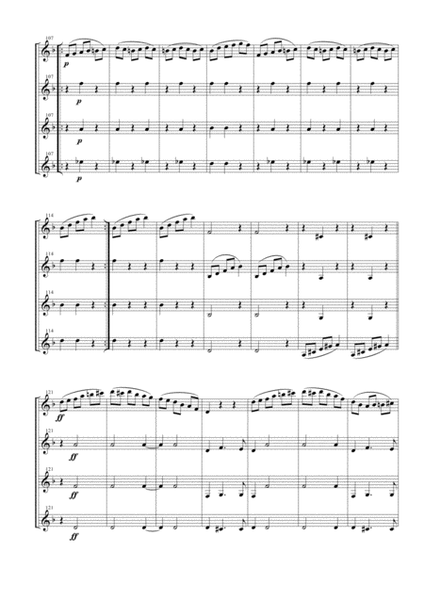 Swan Lake Waltz for Clarinet Quartet image number null