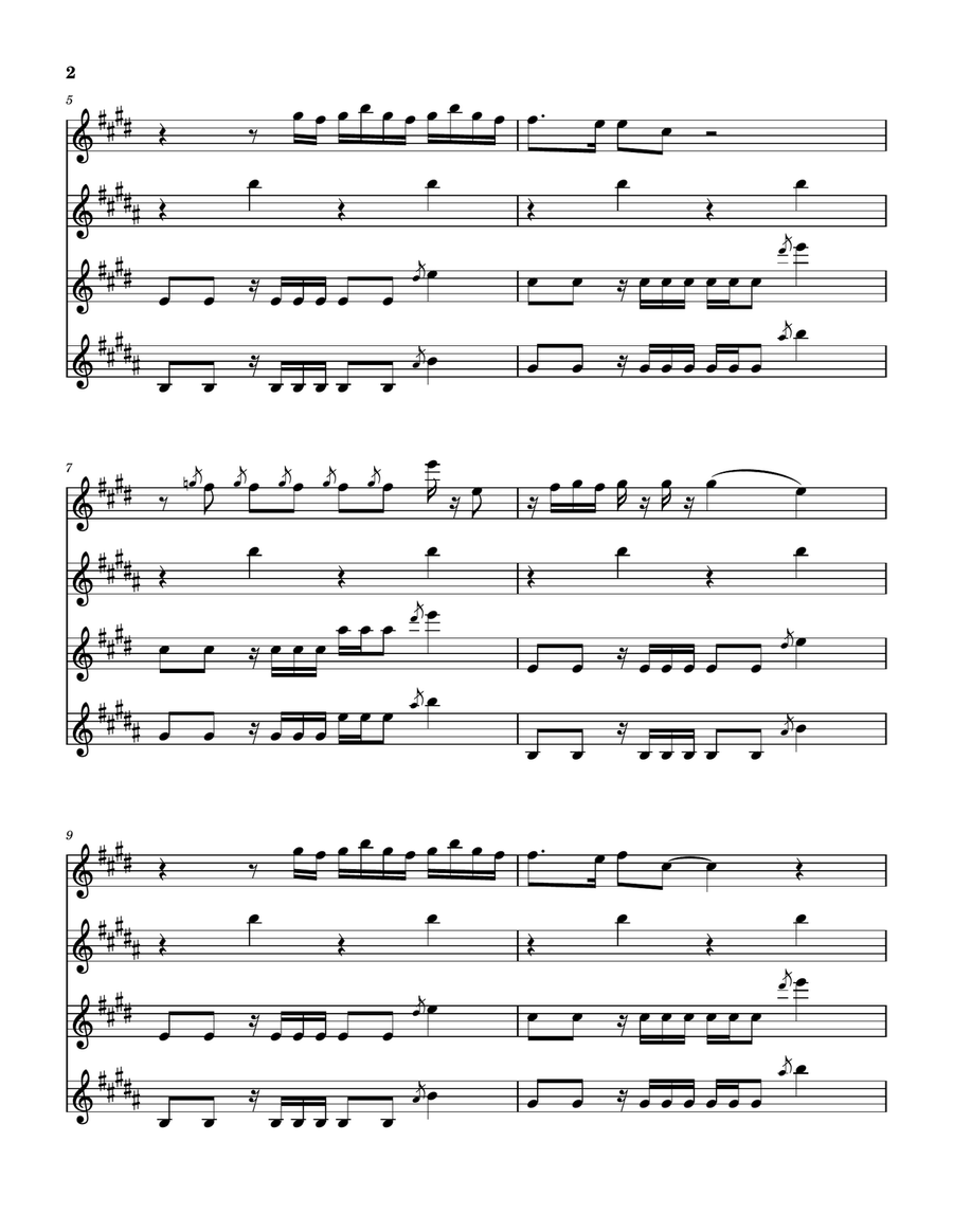 Hurt Saxophone Quartet scores gallery preview page 3