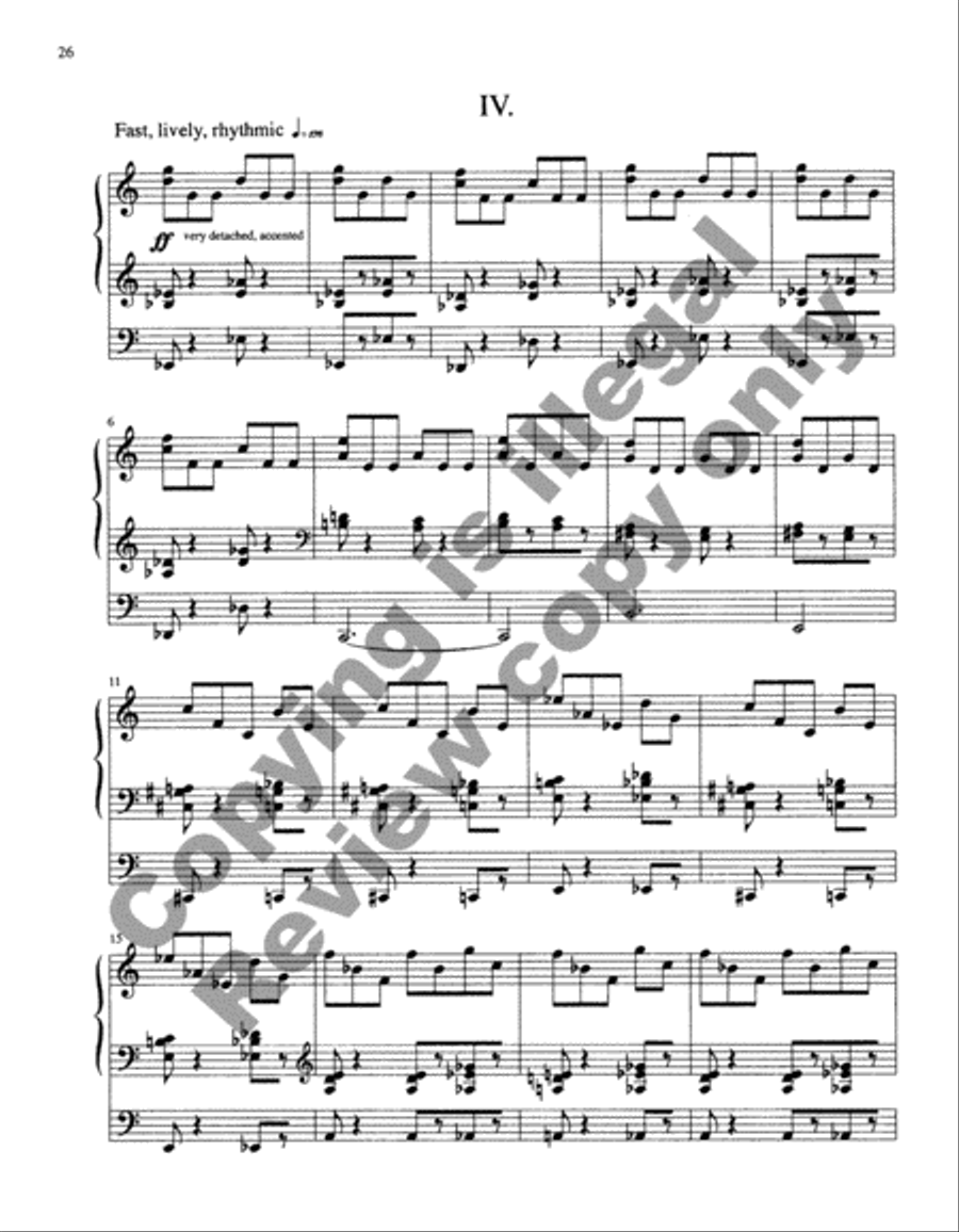 Four Biblical Settings Four Biblical Settings Organ scores gallery preview page 11