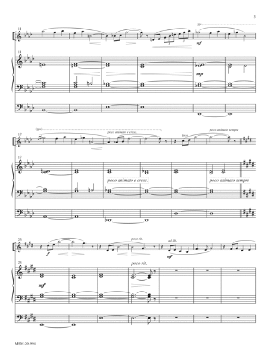Peace for Violin and Organ Violin scores gallery preview page 2