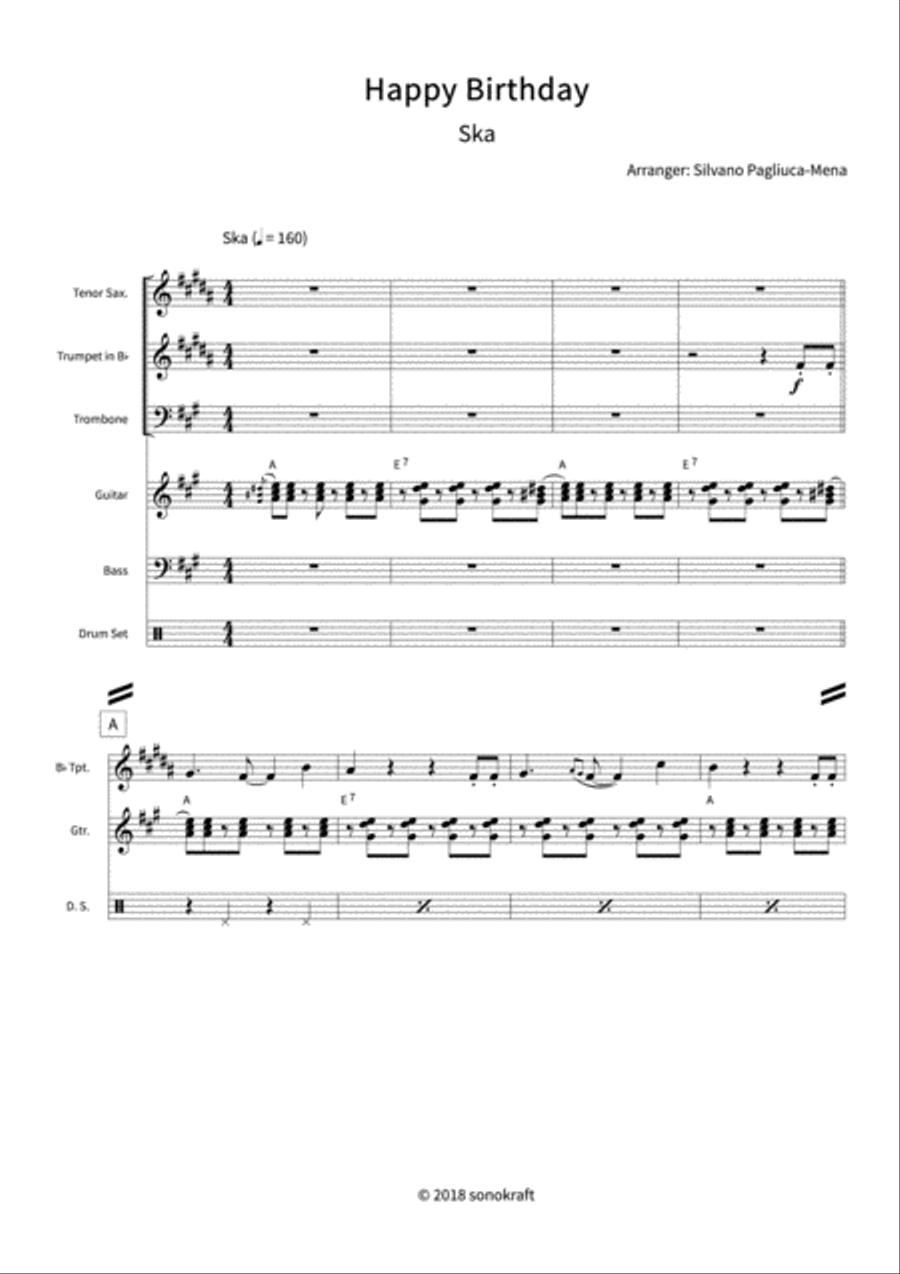 Happy Birthday Orchestra scores gallery preview page 3