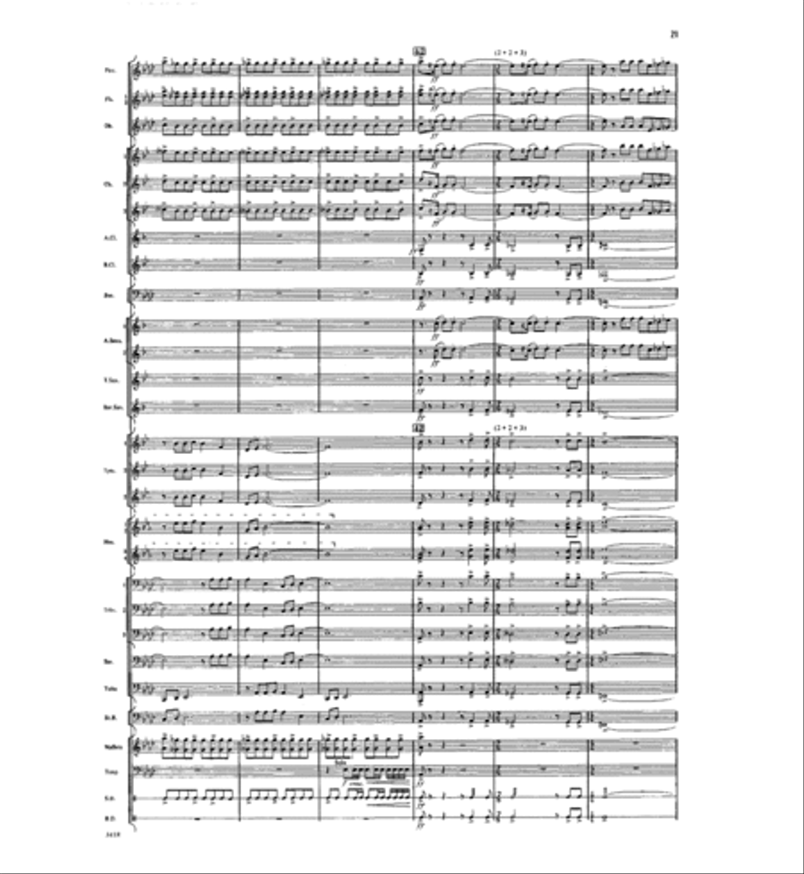 Three Folk Miniatures Concert Band scores gallery preview page 19