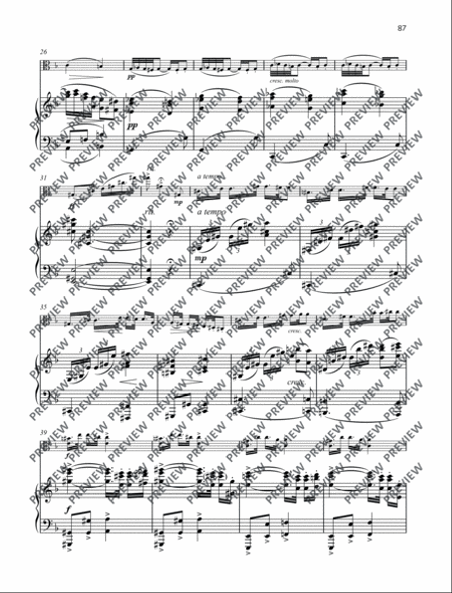Fantasy Piece No. 2 Piano Accompaniment scores gallery preview page 3
