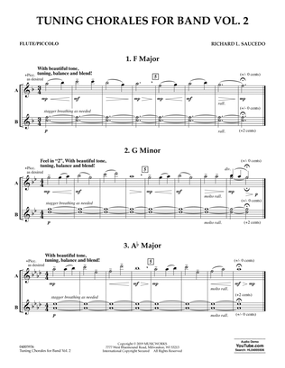 Tuning Chorales for Band, Volume 2 - Flute/Piccolo