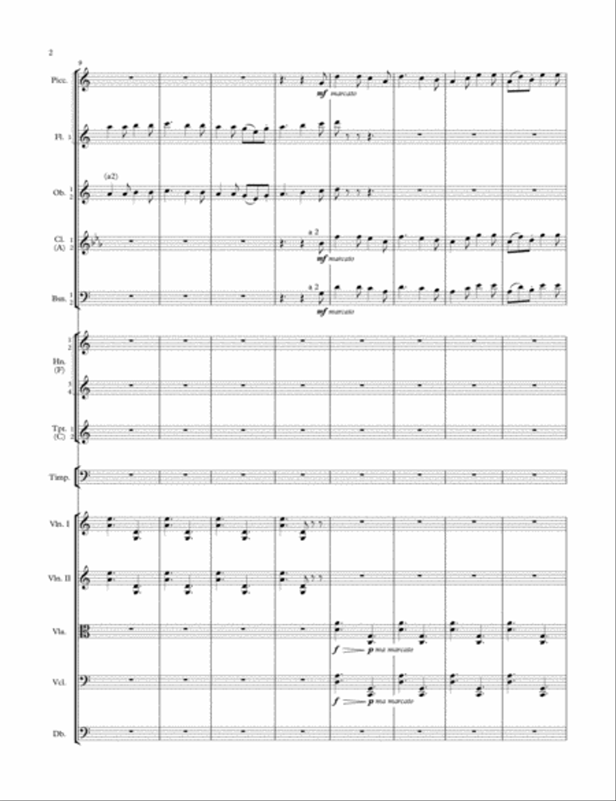 Bucolic Suite Full Orchestra scores gallery preview page 3