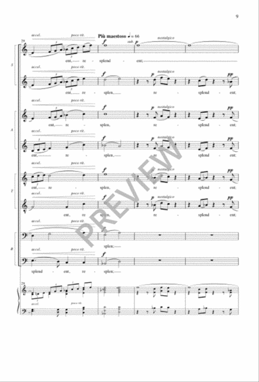 The Heart's Reflection SSAATTBB scores gallery preview page 9