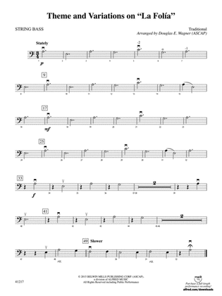 Theme and Variations on "La Folía": String Bass