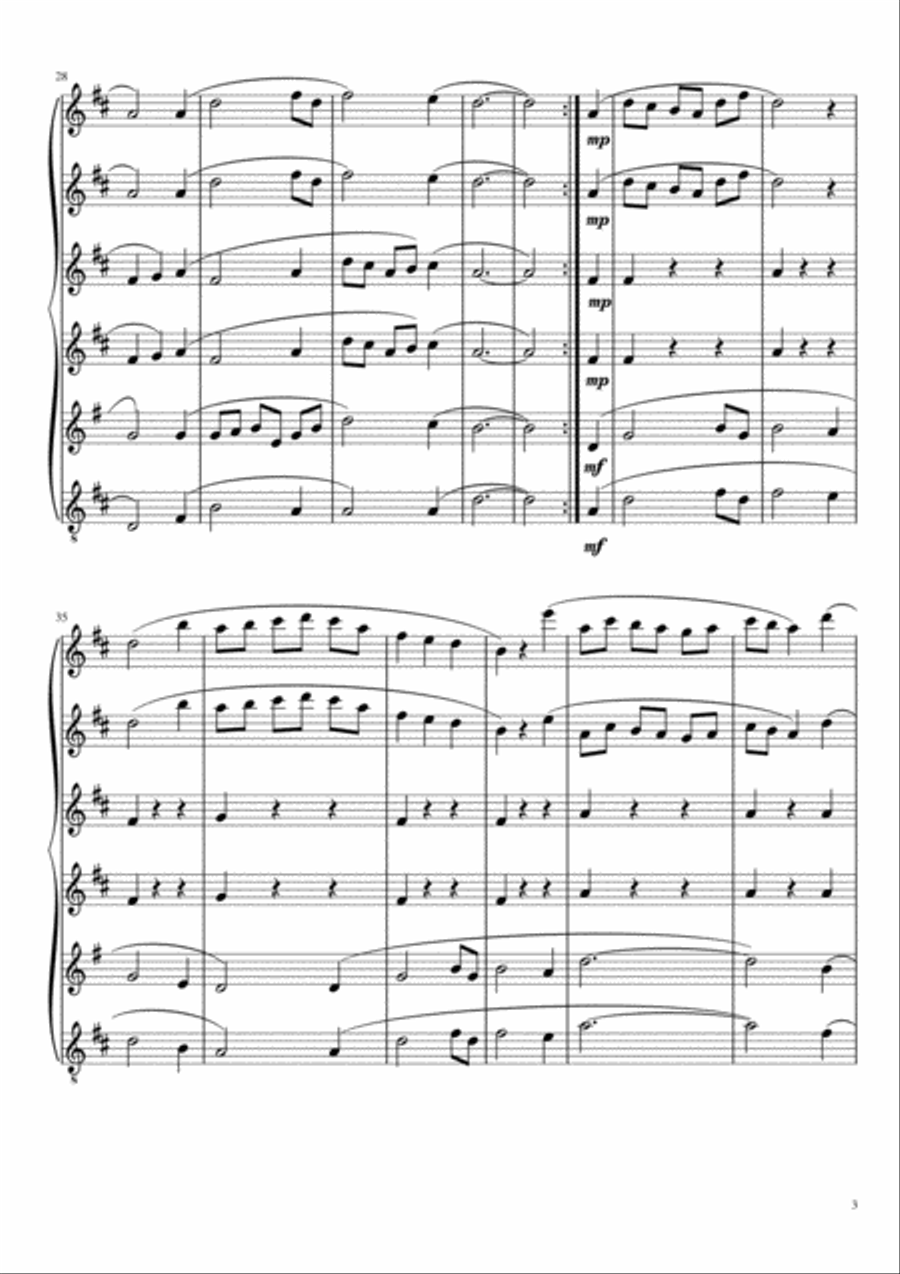 Amazing Grace Amazing Grace Woodwind Ensemble scores gallery preview page 4