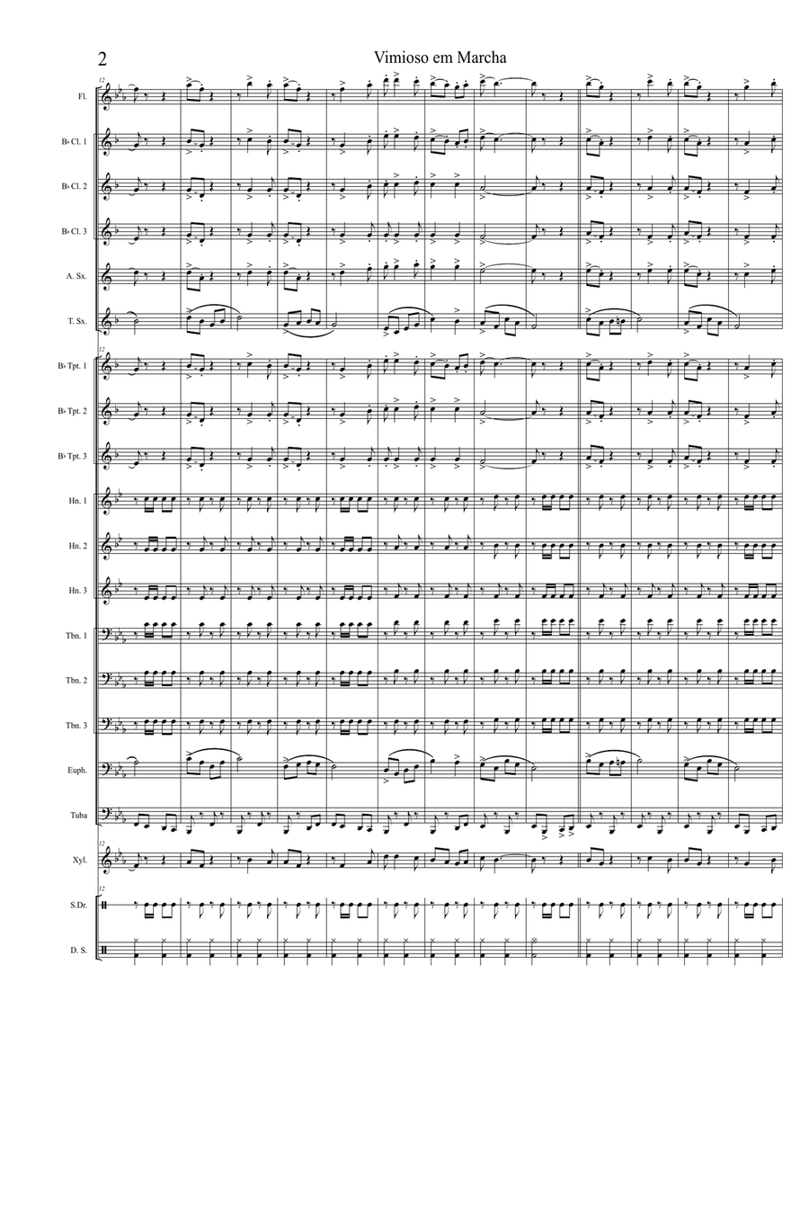 Vimioso em Marcha Marching Band scores gallery preview page 2