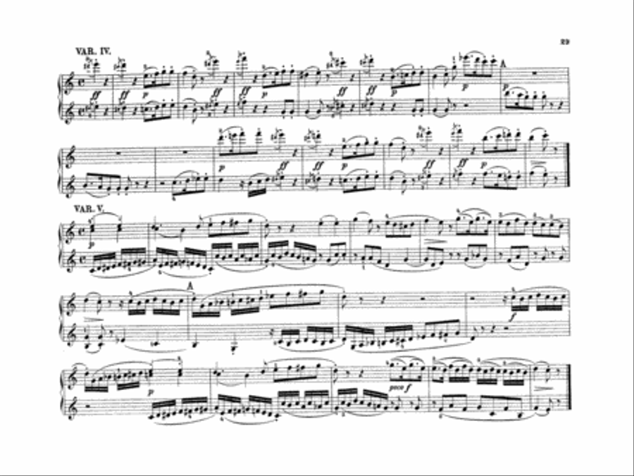 Beethoven: Original Compositions for Four Hands Piano Duet scores gallery preview page 6