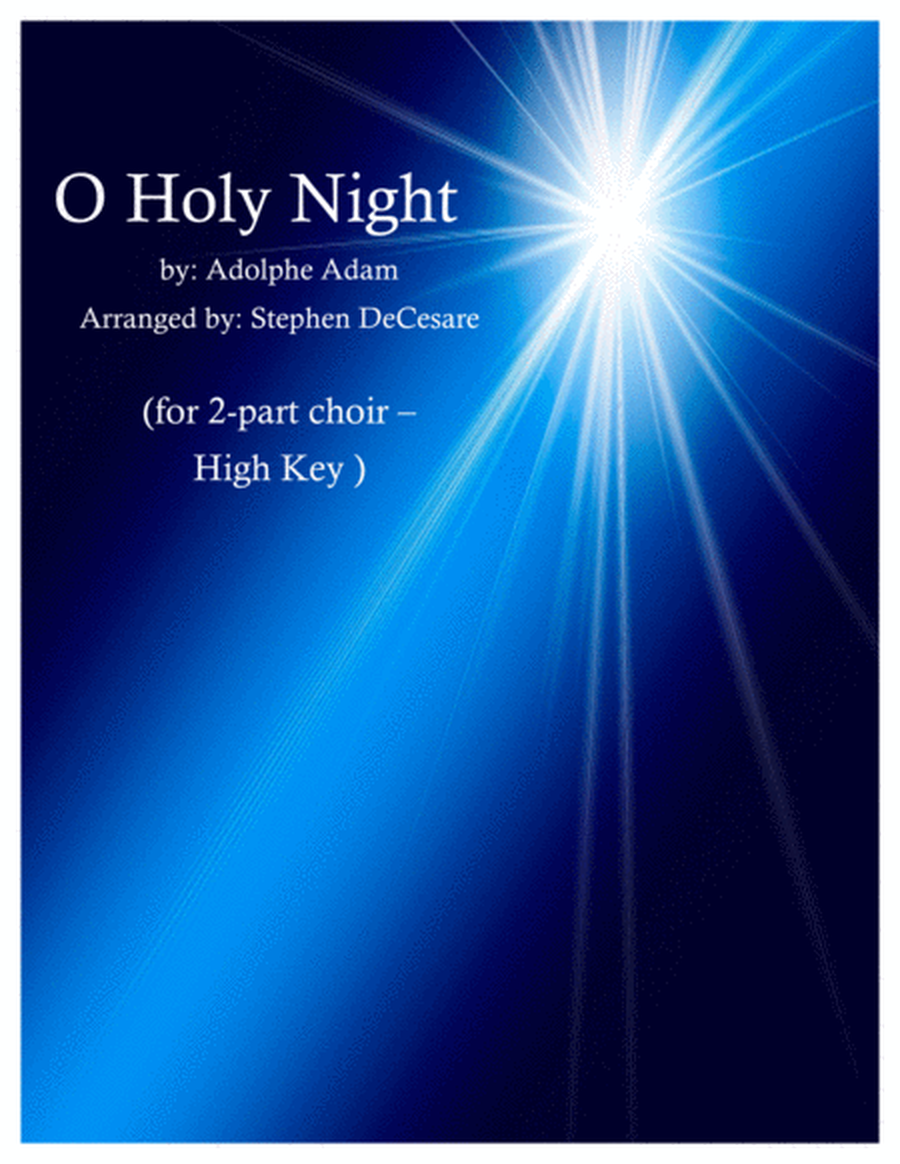 O Holy Night (for 2-part choir - High Key) image number null