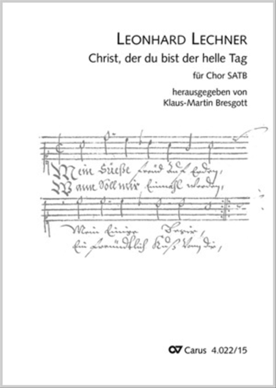 Christ, der du bist der helle Tag 4-Part scores gallery preview page 1