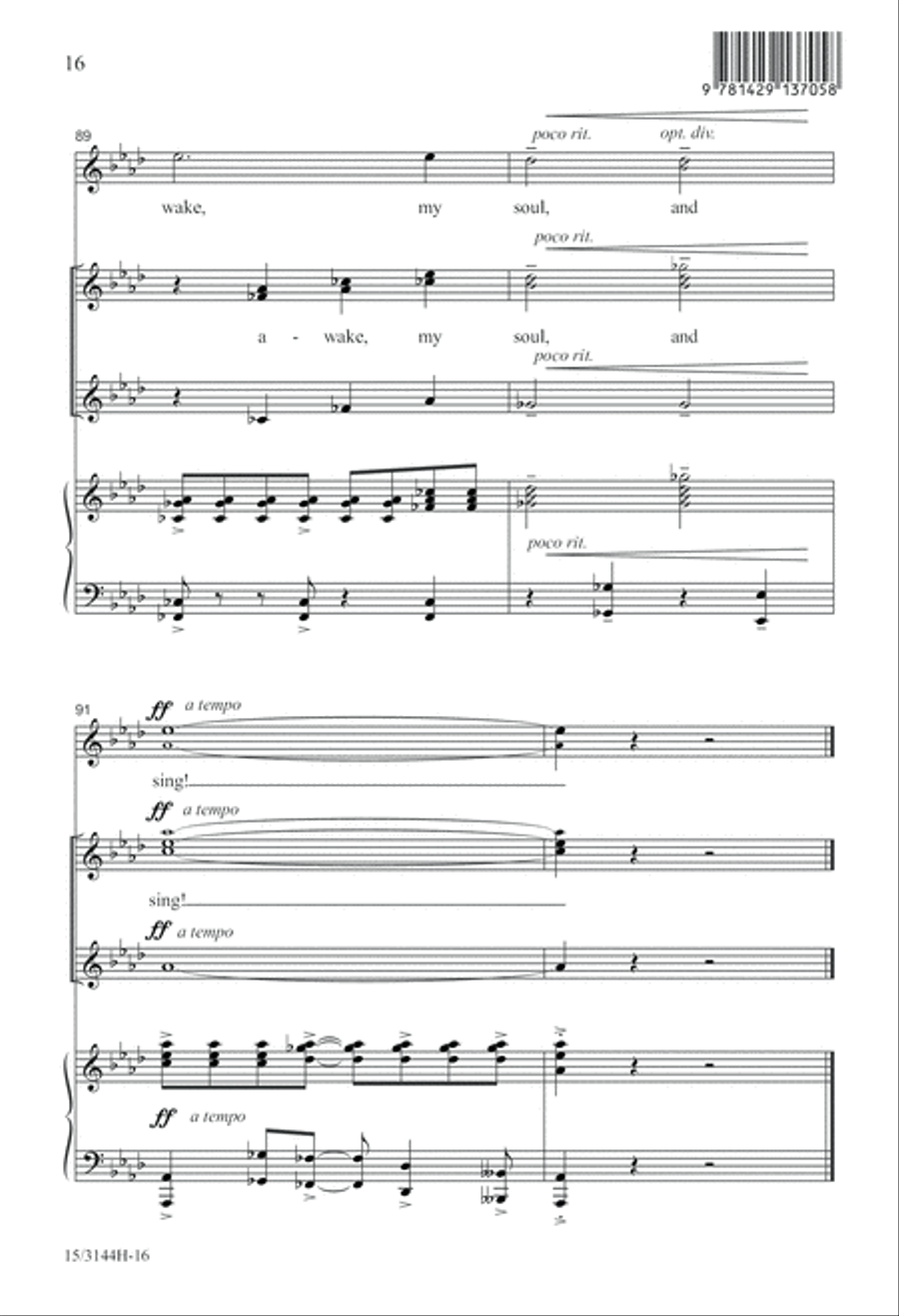 Awake, My Soul, and Sing! SSA scores gallery preview page 17