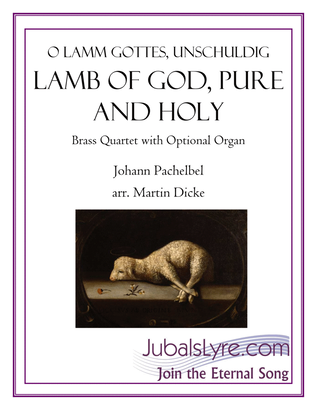Book cover for Lamb of God, Pure and Holy (Brass Quartet)