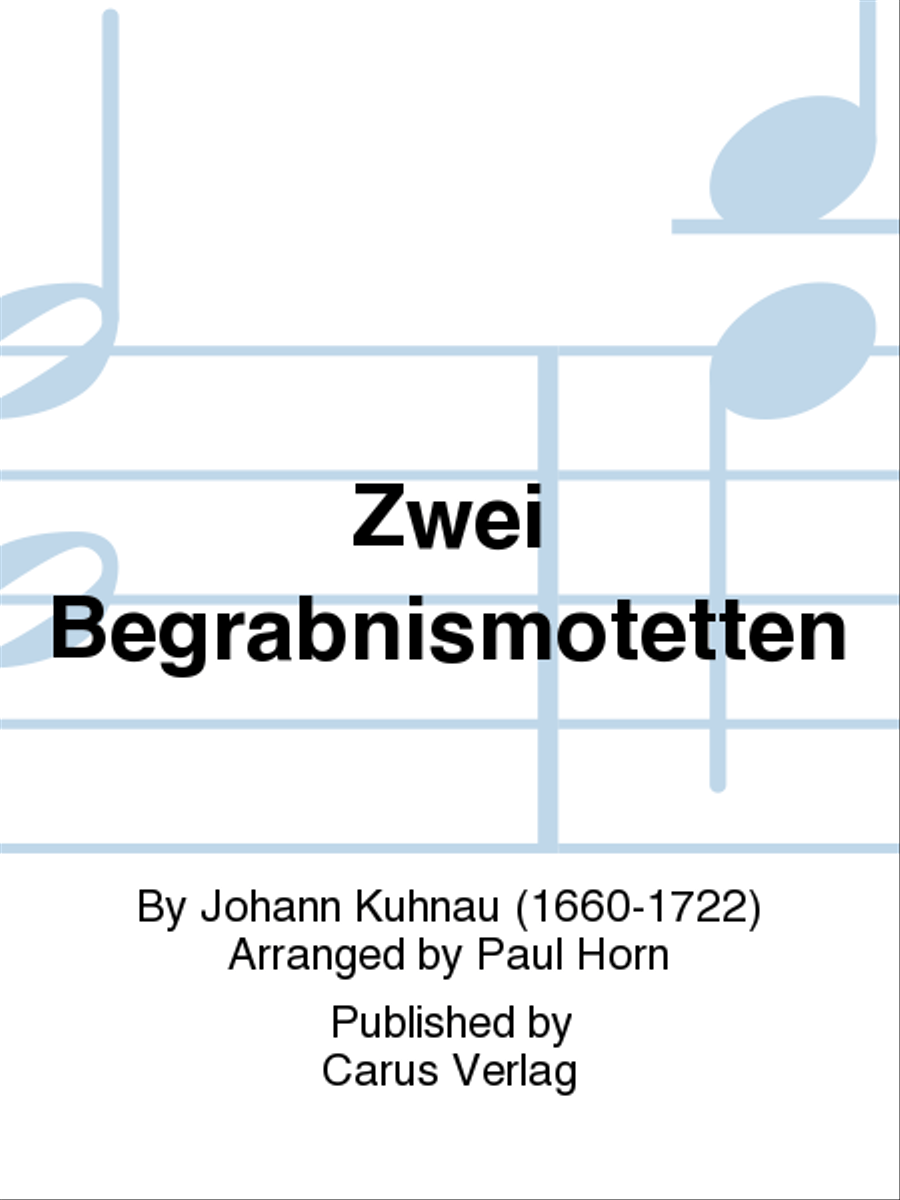 Zwei Begrabnismotetten Choir scores gallery preview page 1