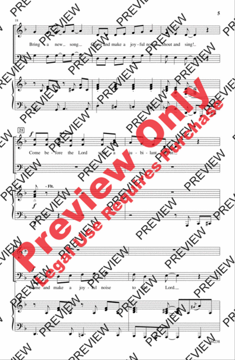 Sing! Shout! Alleluia! Sing! Shout! Alleluia! 4-Part scores gallery preview page 5
