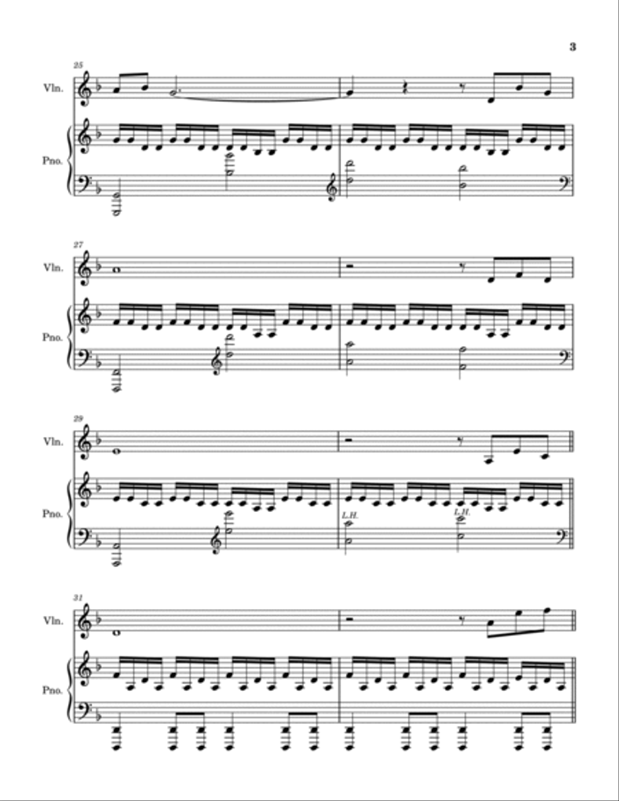 Lost But Won Violin Solo scores gallery preview page 4