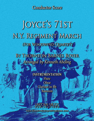Book cover for March - Joyce’s 71st N.Y. Regiment March (for Woodwind Quartet)