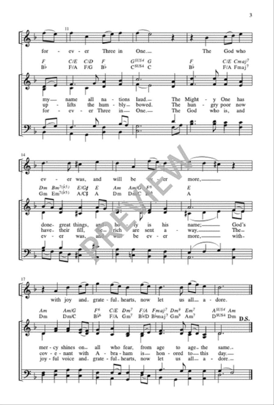 My Soul Now Magnifies the Lord 4-Part scores gallery preview page 4