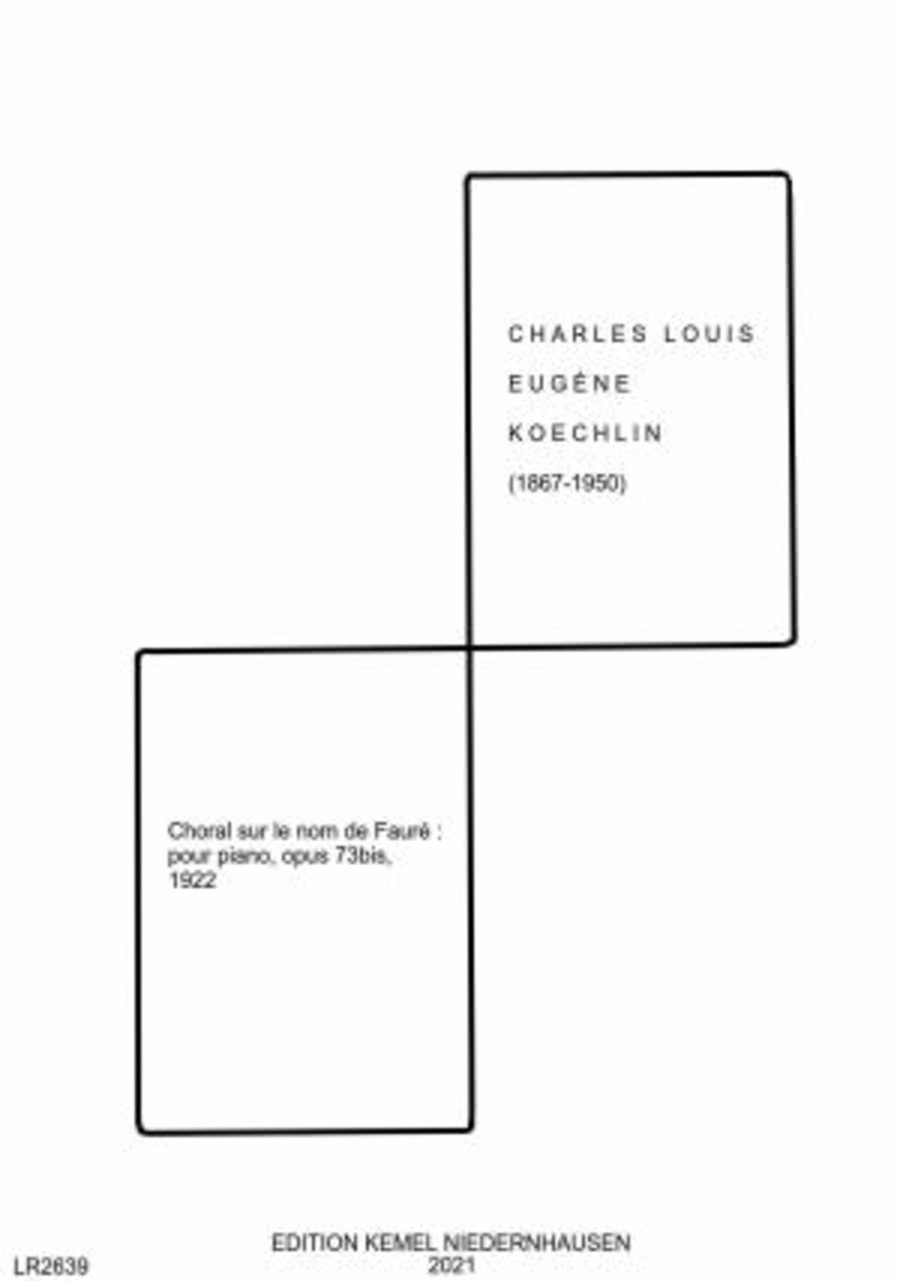 Choral sur le nom de Faure Choir scores gallery preview page 1