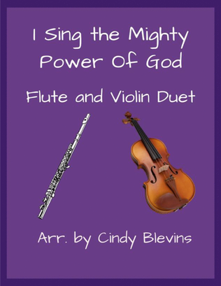 Book cover for I Sing the Mighty Power of God, for Flute and Violin
