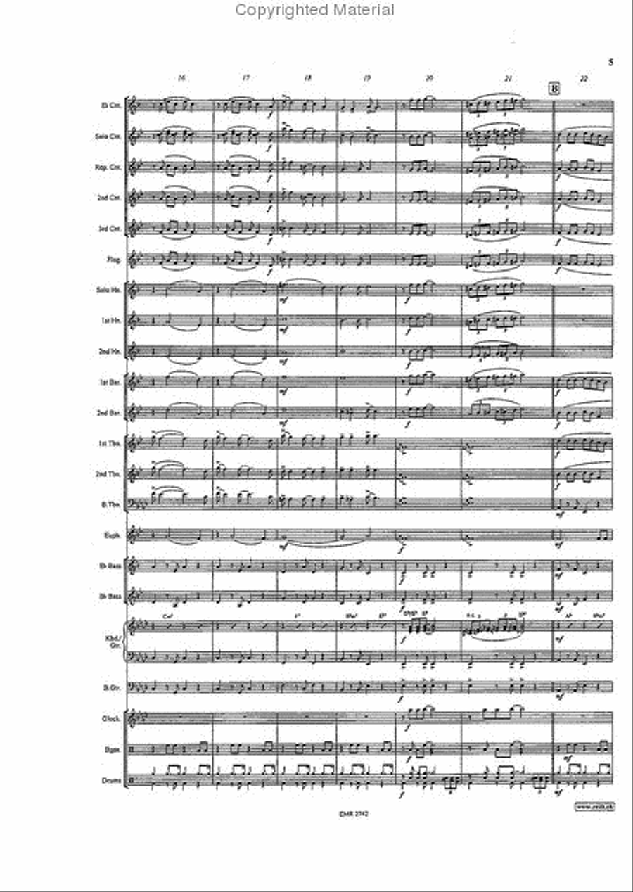 Raindrops Keep Fallin' On My Head Brass Band scores gallery preview page 5