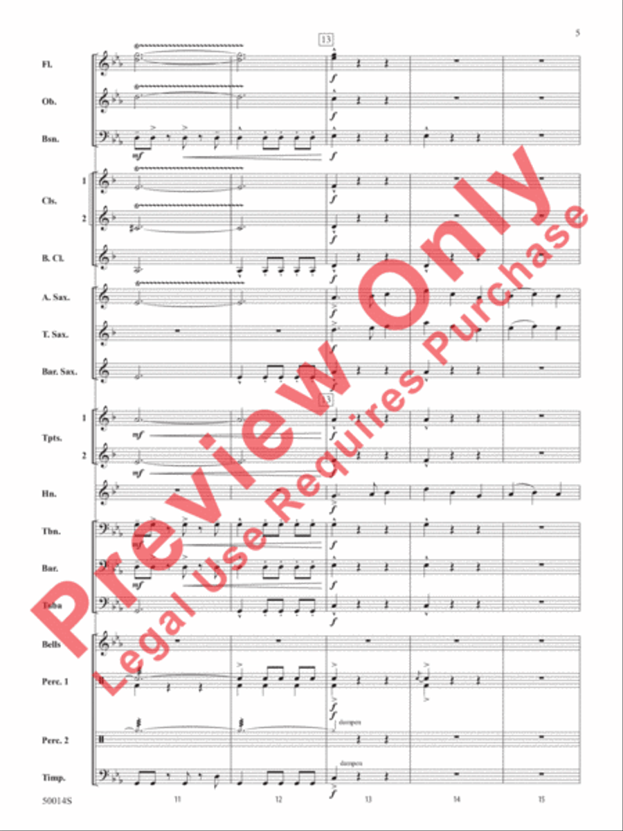 Release the Kraken! Release the Kraken! Concert Band scores gallery preview page 6