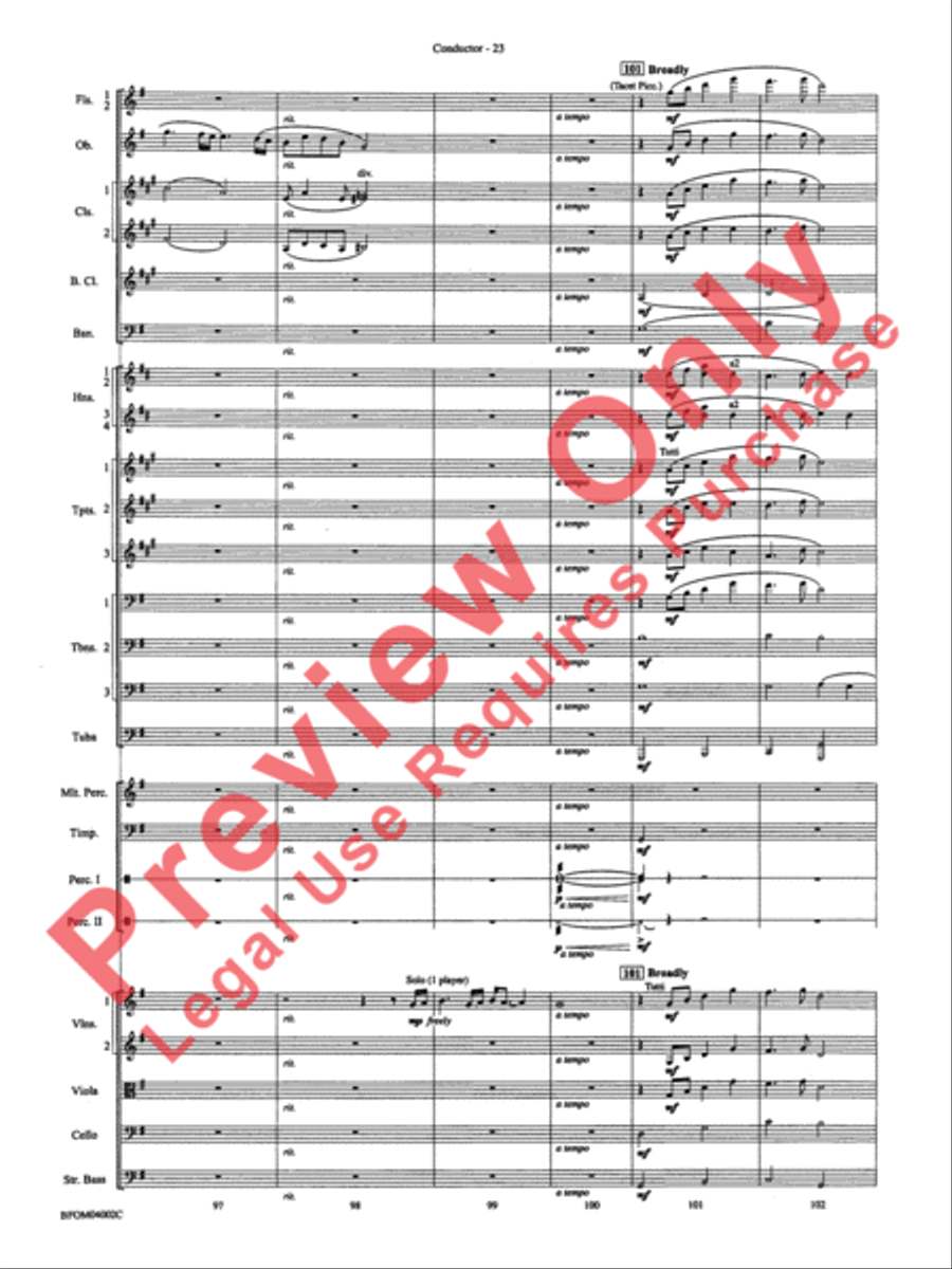 Prairiesong Full Orchestra scores gallery preview page 26