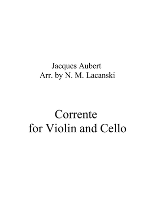 Corrente for Violin and Cello