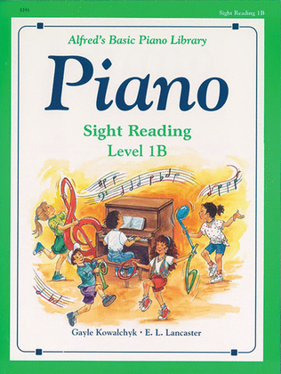 Book cover for Alfred's Basic Piano Course Sight Reading, Level 1B