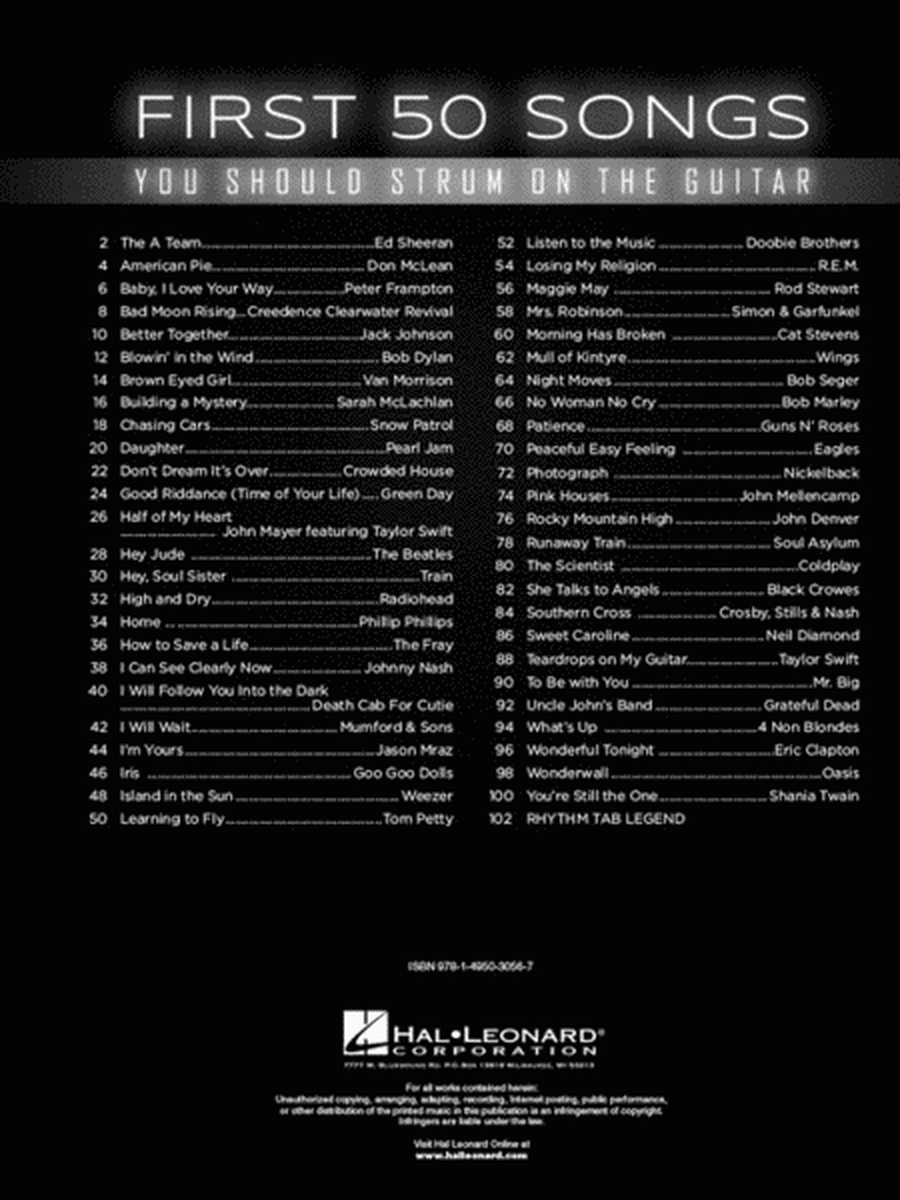First 50 Songs You Should Strum on Guitar