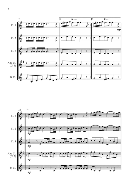 La Rejouissance (from Music for the Royal Fireworks) - Clarinet Quartet image number null
