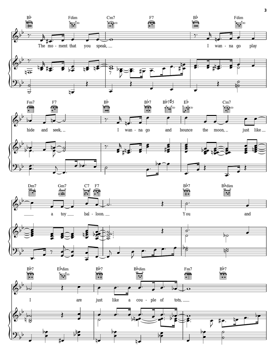 You Make Me Feel So Young Piano, Vocal, Guitar scores gallery preview page 3