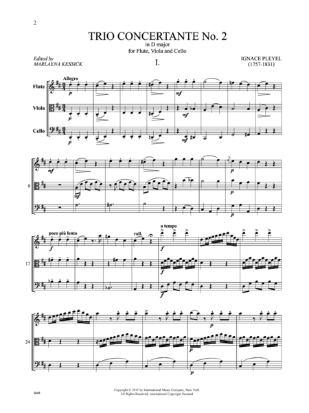 Trio Concertante No. 2 And 3 (D Major/F Major)