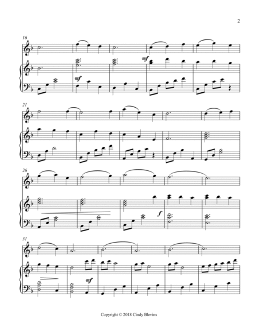 The Summer of Mars, for Harp and Violin String Duet scores gallery preview page 3