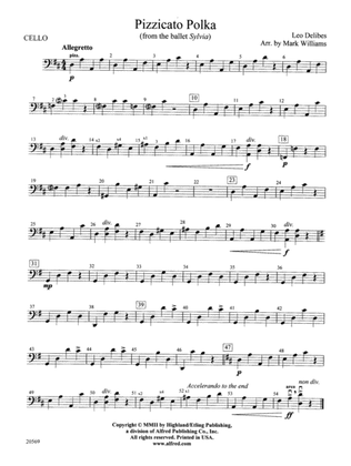 Pizzicato Polka (from the ballet Sylvia): Cello