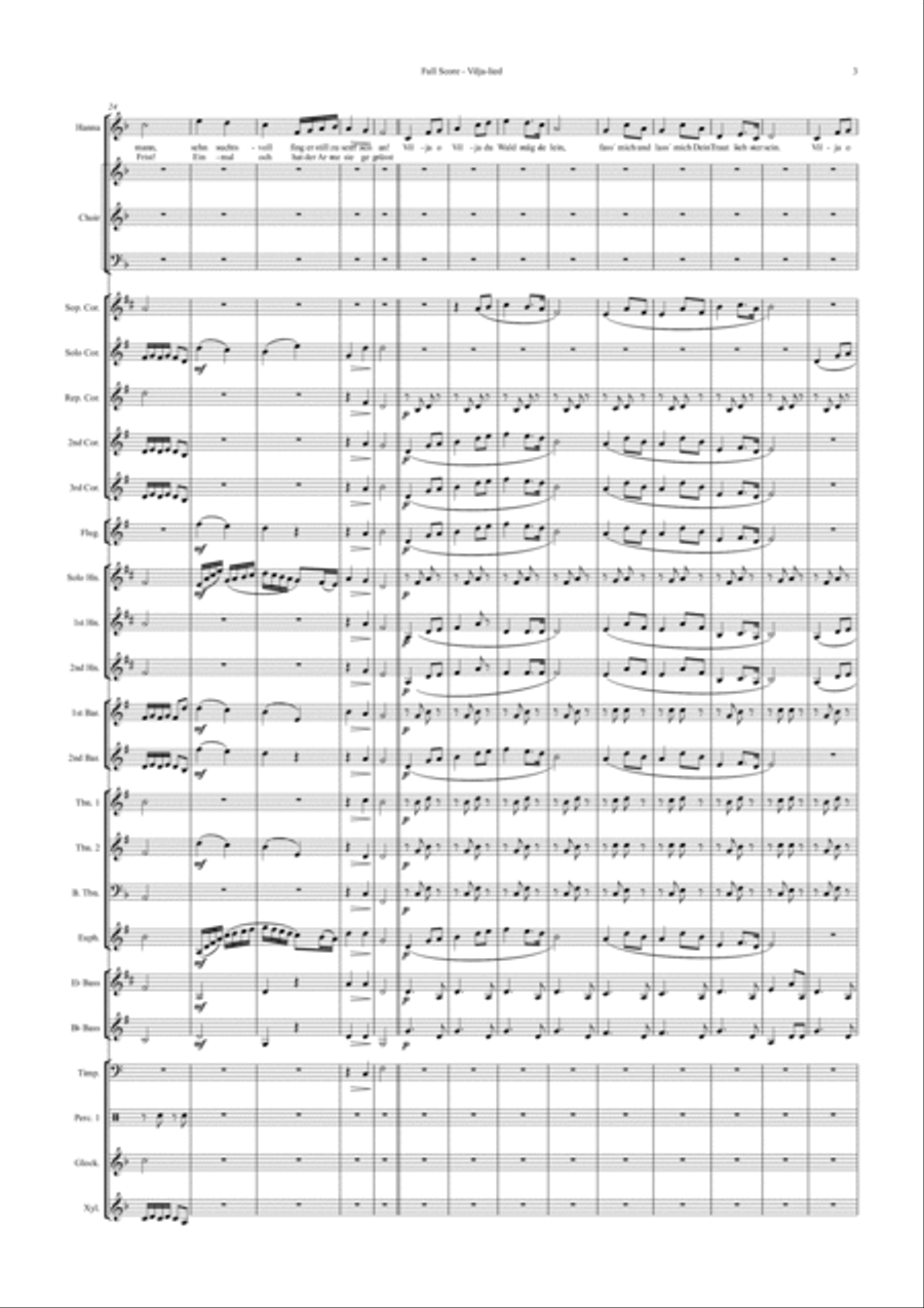 Vilja Lied Brass Band scores gallery preview page 4