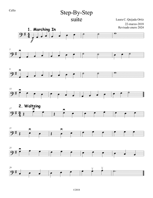 Step-by-Step. Suite for beginning string orchestra. SCORE & PARTS.
