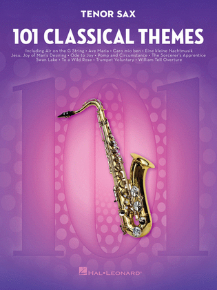 Book cover for 101 Classical Themes for Tenor Sax