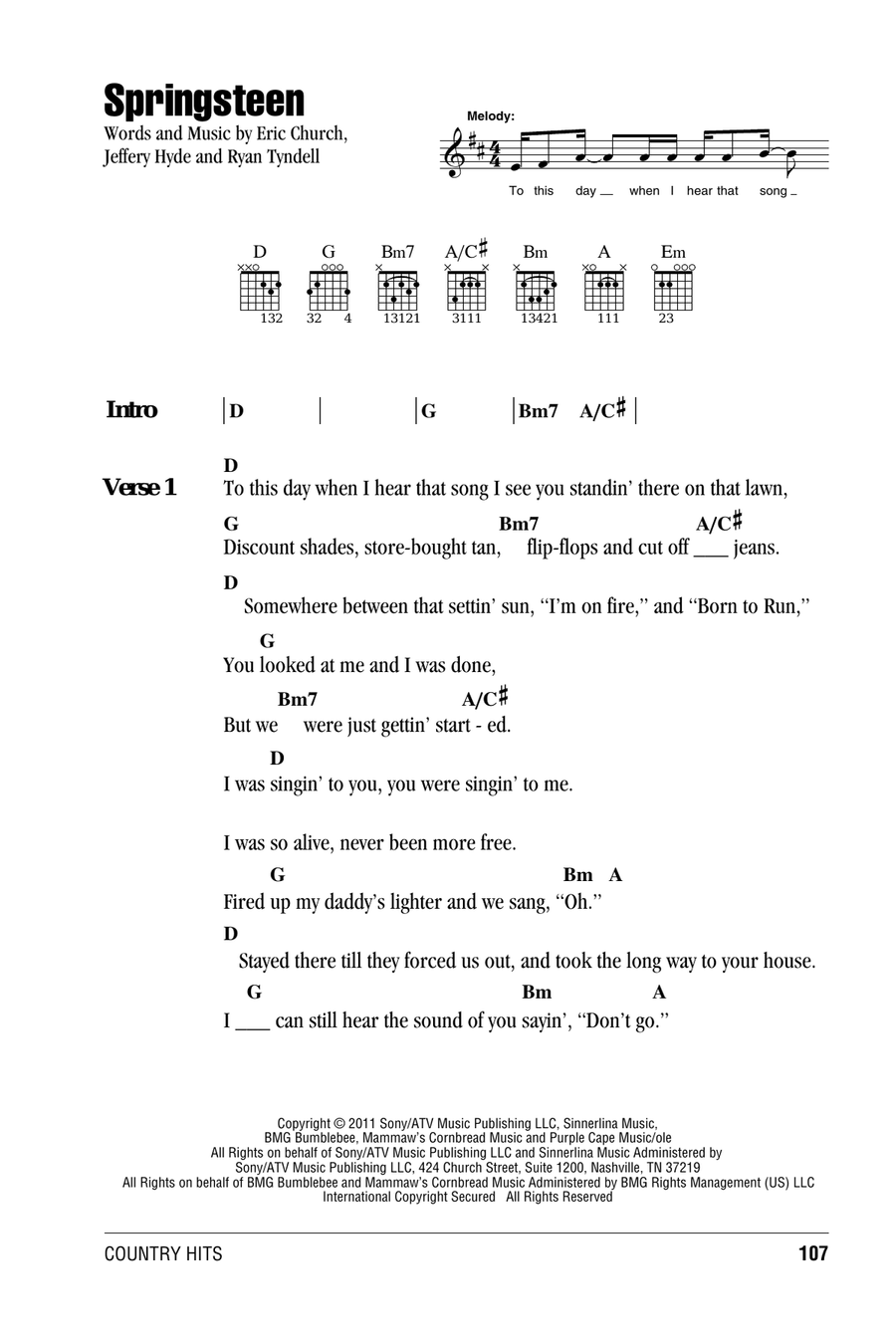 Springsteen Acoustic Guitar scores gallery preview page 1