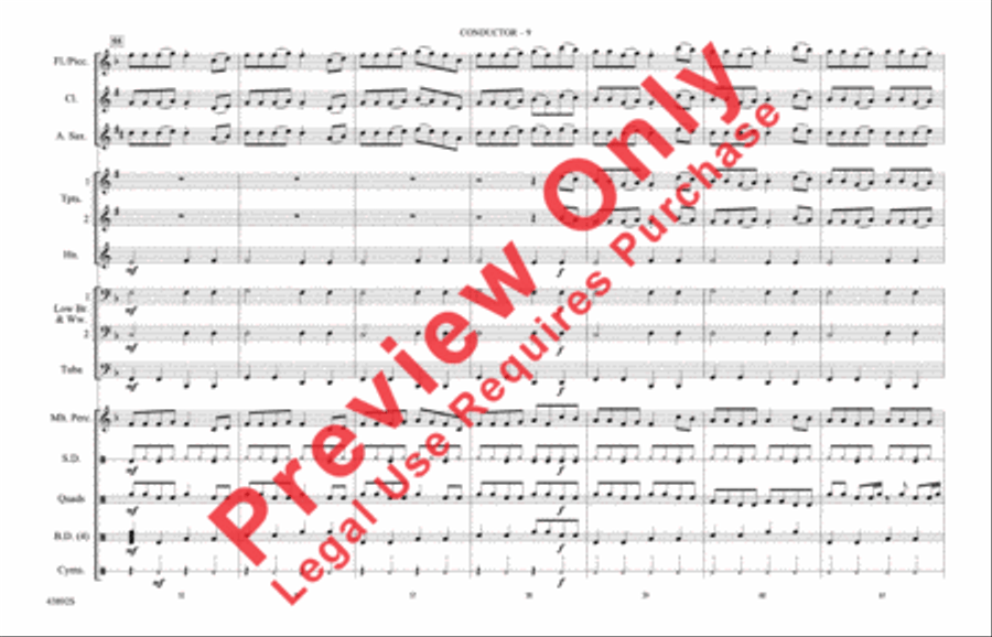 Everything Is Awesome (from The LEGO Movie) Marching Band scores gallery preview page 10