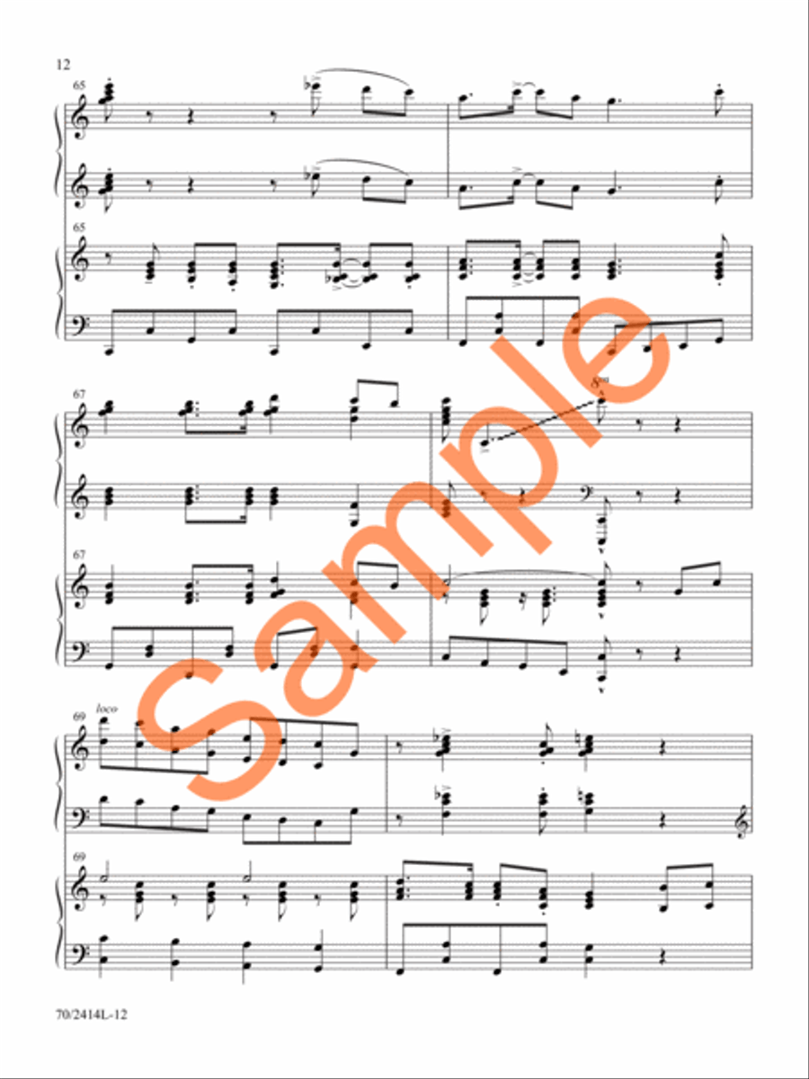 Camp Meeting Jubilee Piano Duet scores gallery preview page 11