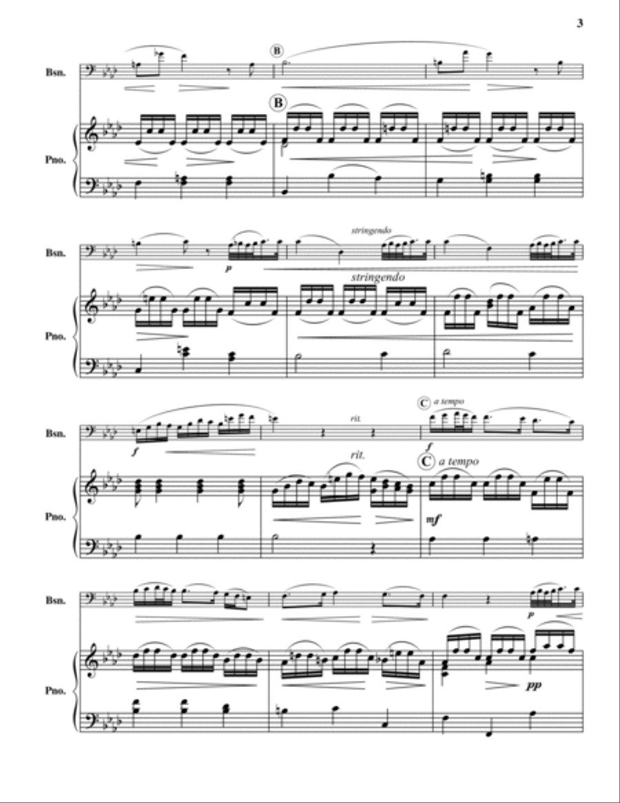 Dance of the Blessed Sprits Bassoon Solo scores gallery preview page 3