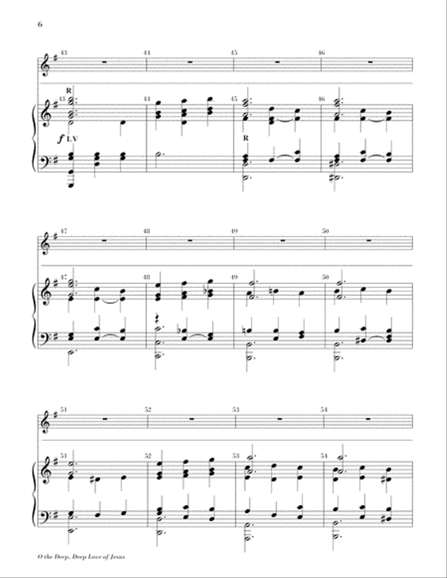 O The Deep, Deep Love of Jesus Flute scores gallery preview page 6