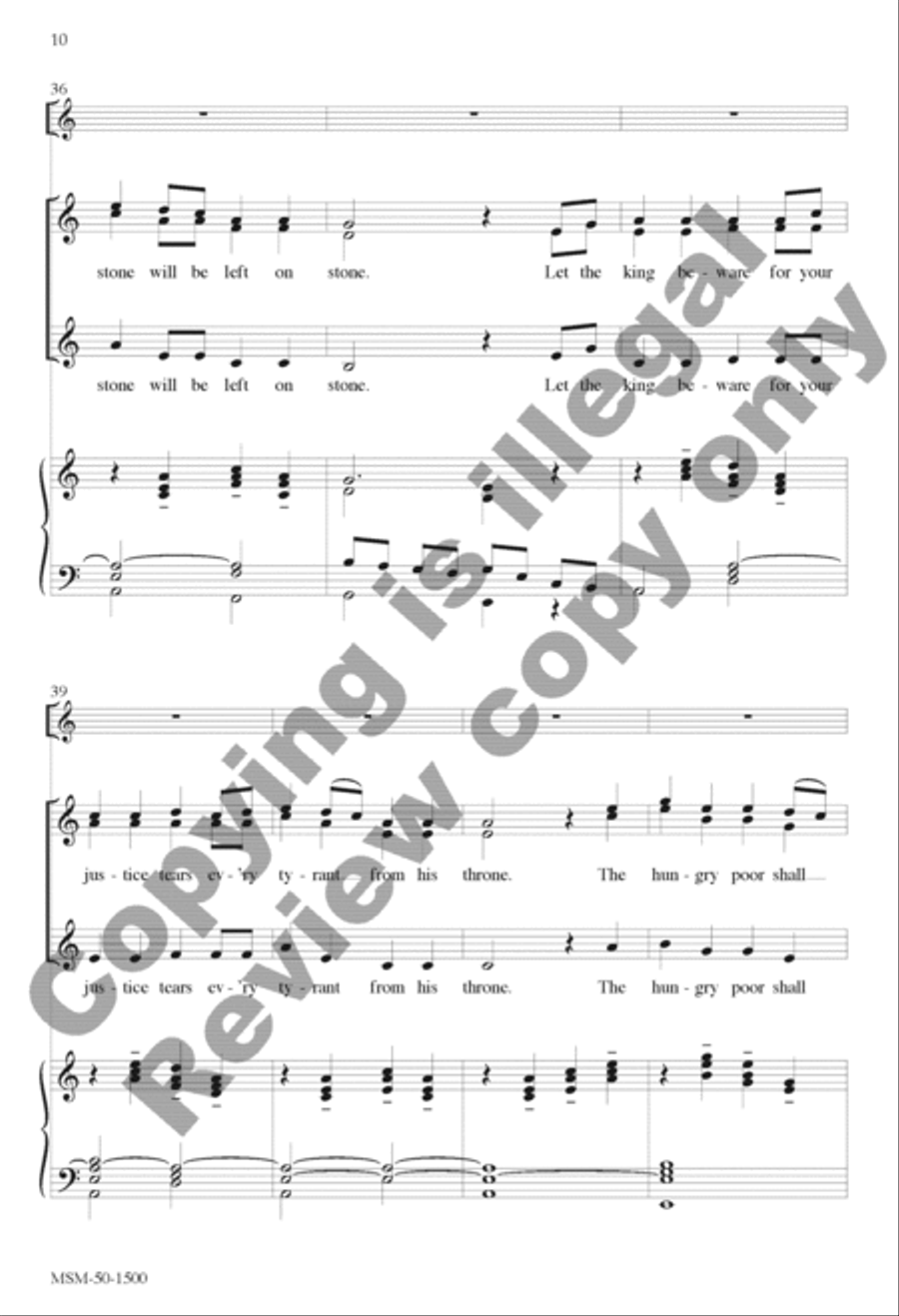 Canticle of the Turning (Magnificat) SSA scores gallery preview page 10